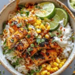 Street Corn Chicken Rice Bowl