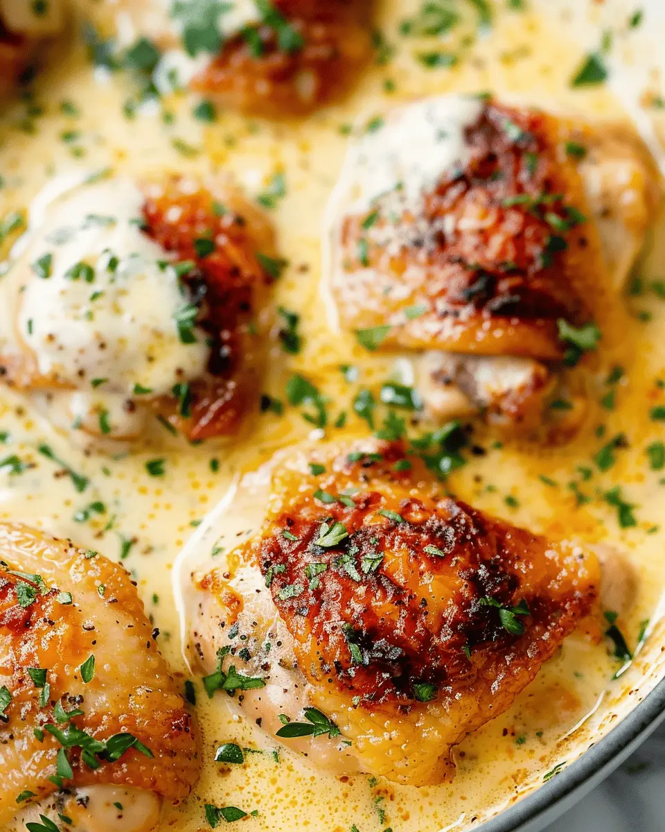 Creamy Oven Baked Chicken Thighs for a Comforting Dinner Delight