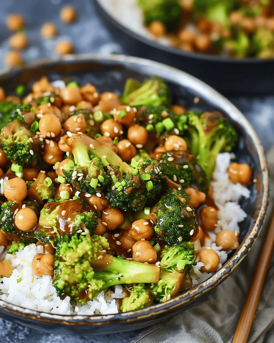 Garlic Broccoli Stir Fry With Chickpeas: Easy &amp; Flavorful Delight