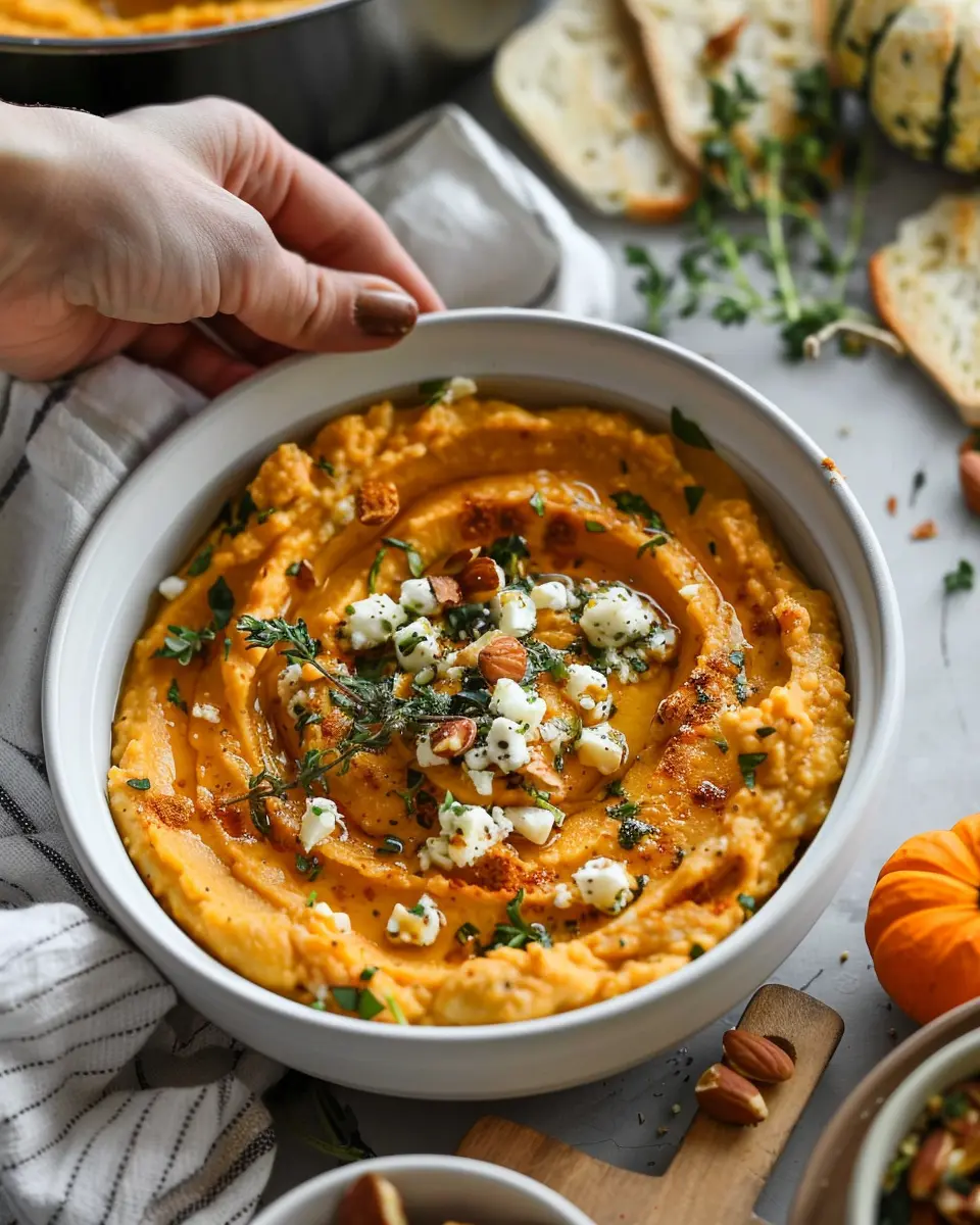Pumpkin Whipped Feta Dip: The Best Creamy Fall Delight
