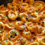 One-Pot Spicy Garlic Butter Chicken Tortellini