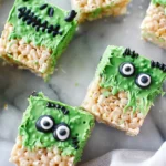 Frankenstein Halloween Rice Krispie Treats