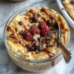 Baked Protein Pancake Bowls- great for meal prep and no banana needed!