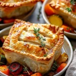Roasted Autumn Vegetable Pot Pies