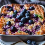 Blueberry Cottage Cheese Breakfast Bake